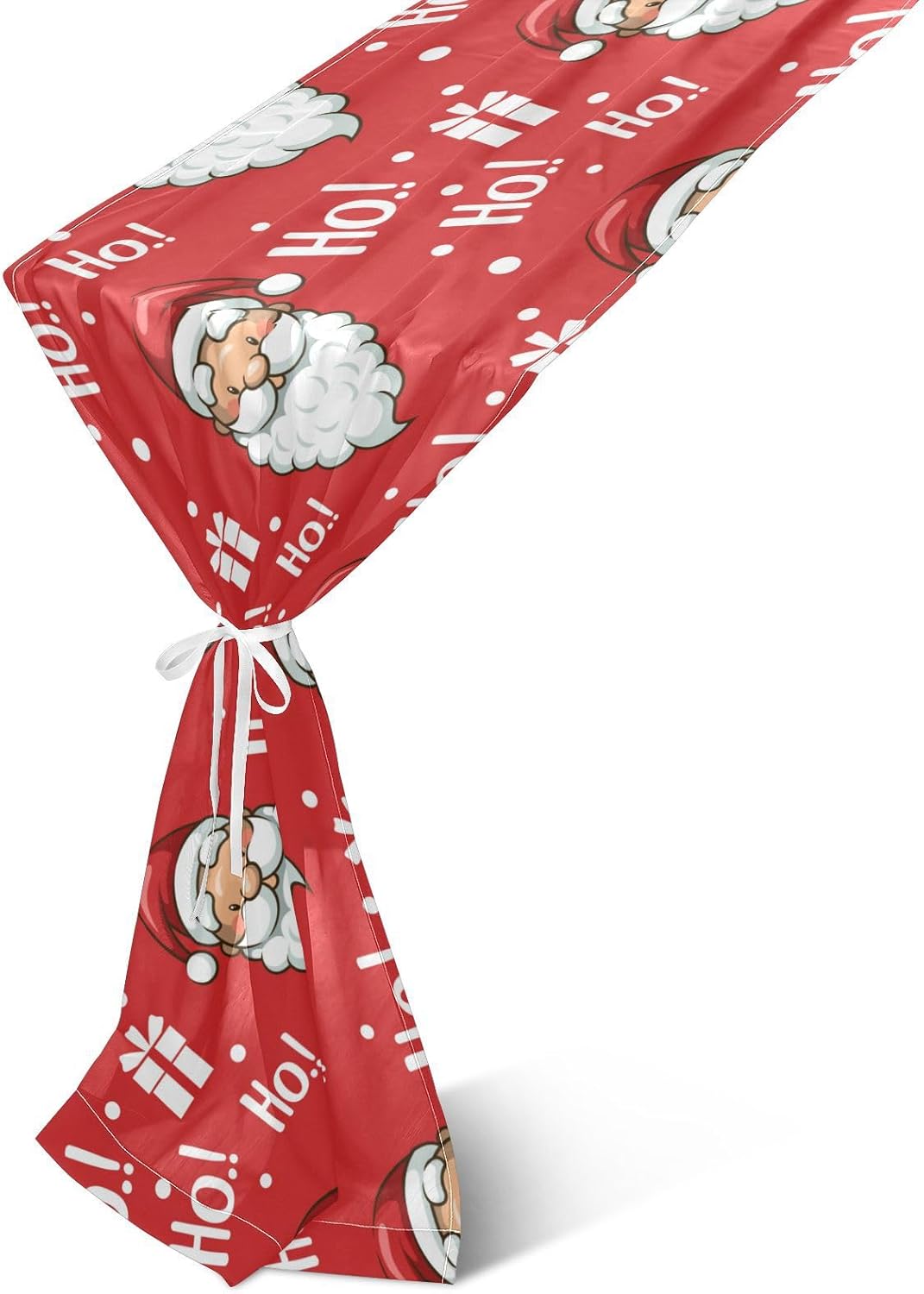 Christmas Santa Red Table Runner Fall Decor for Dining Table Decor Christmas Table Runner 120 Inches Long
