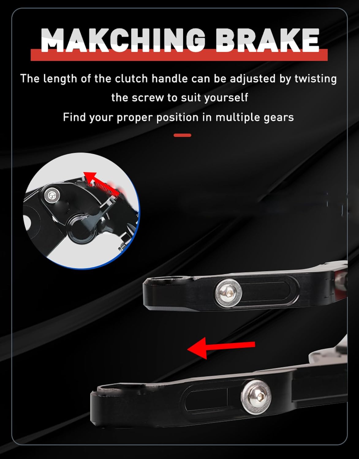 Palanca de embrague de motocicleta y freno para K-AWASAKI KLZ 1000 Versys 1000 2015-2018 motocicleta ajustable plegable extensible freno embrague