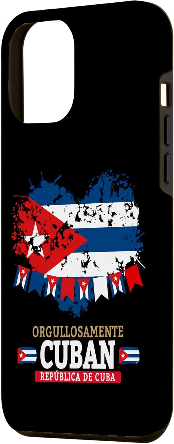 iPhone 13 Pro Max Ideas de trajes de bandera cubana para mujeres y funda de bandera hispana de Cuba