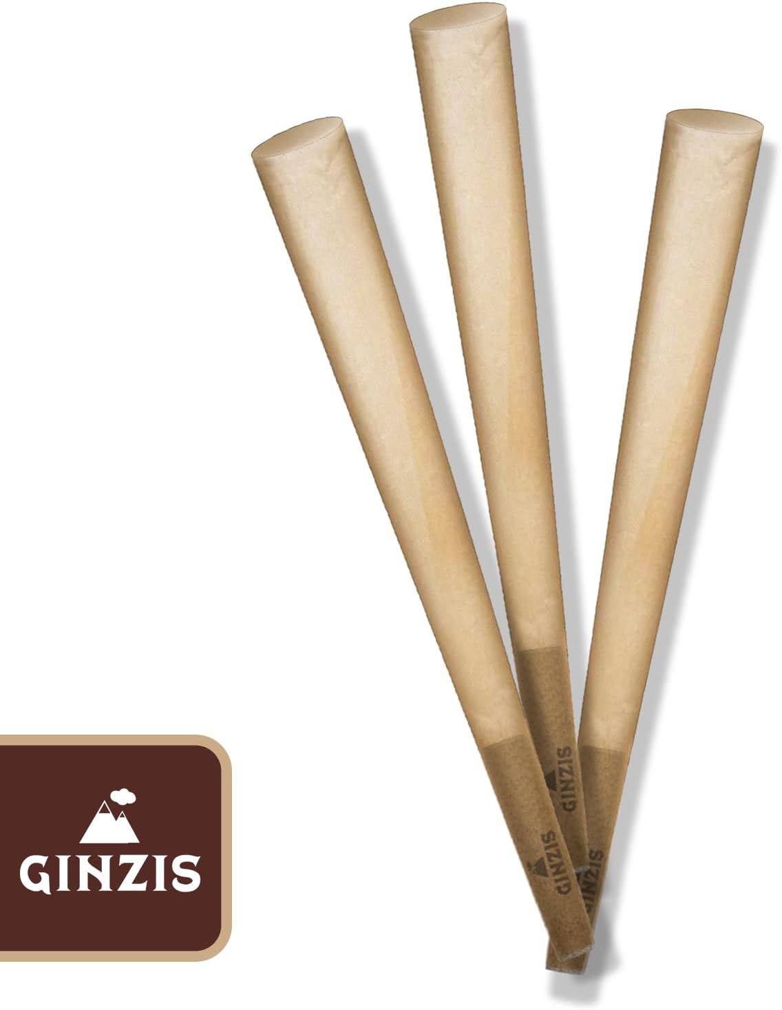 Ginzis Cones – Paquete de 20 papeles de liar tamaño King, filtro de carbón activado, conos preenrollados tamaño King, conos de papel de liar de