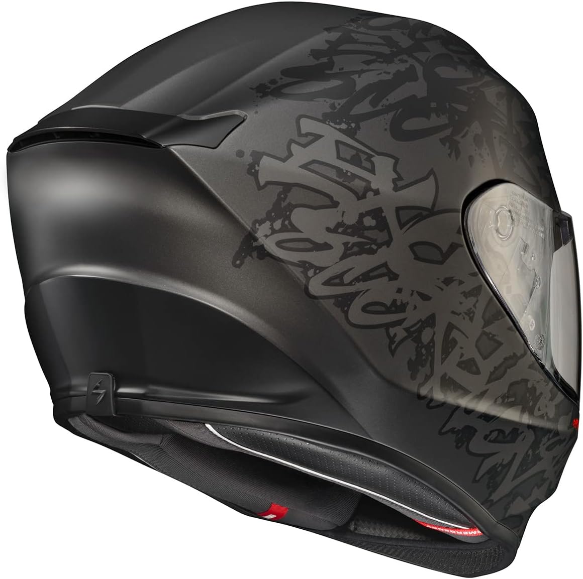 ScorpionEXO – Casco integral R420 de motocicleta, policarbonato, urbano, bolsillos para altavoces con Bluetooth, certificación DOT y Snell, adulto