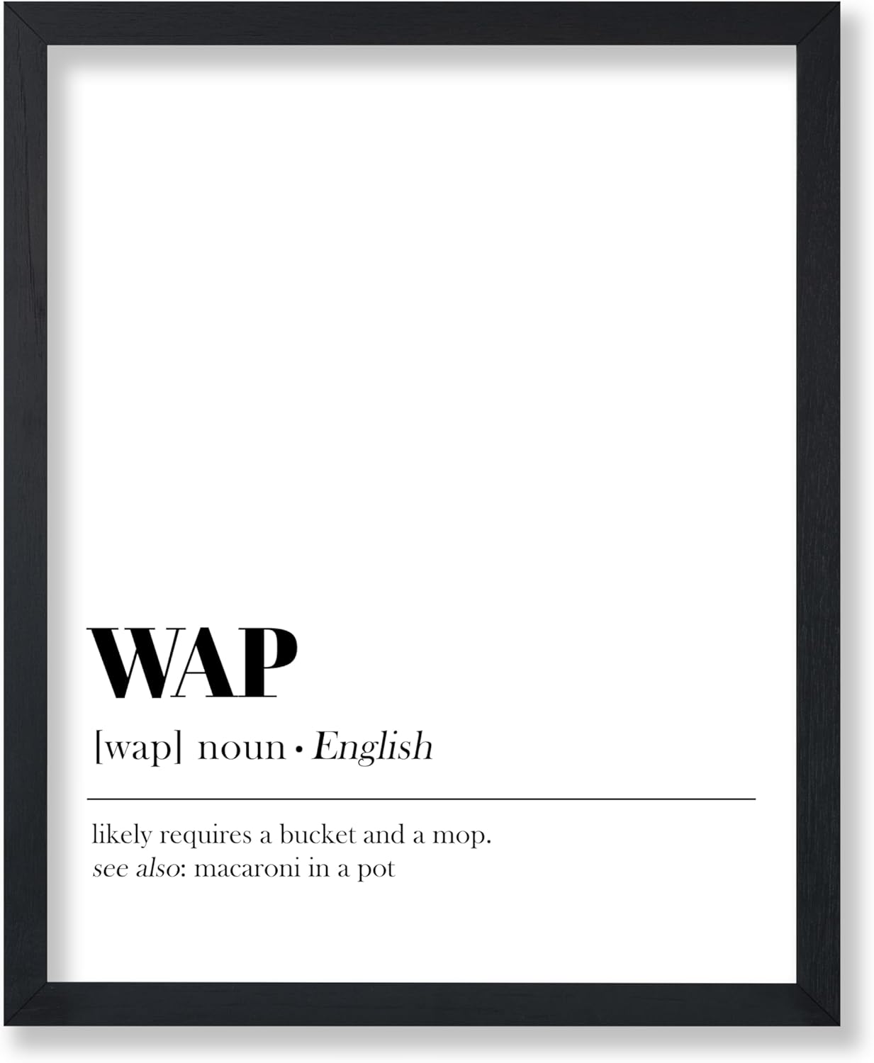 Poster Master Póster artístico de diccionario, definición de impresión WAP, arte de tipografía, arte minimalista, regalo para él y ella, divertida