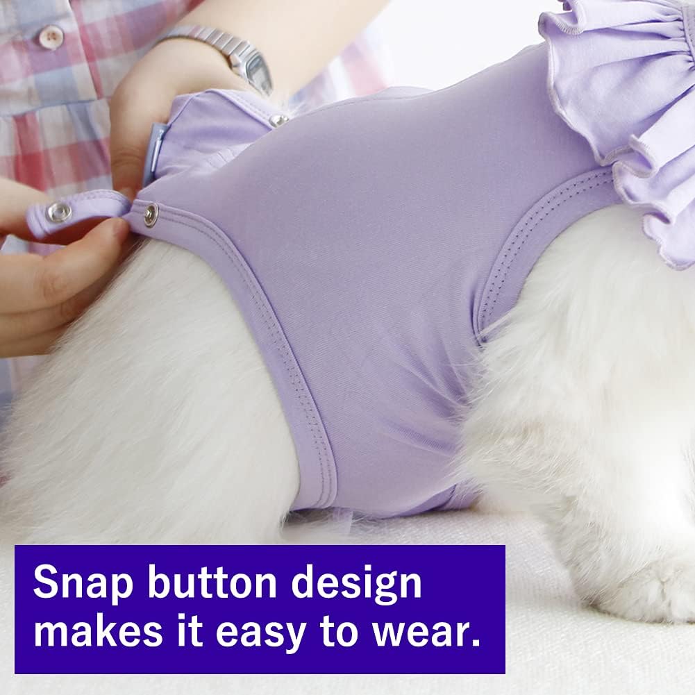 Traje de recuperación para gatos para heridas abdominales y enfermedades de la piel, camisa de recuperación quirúrgica transpirable después de una