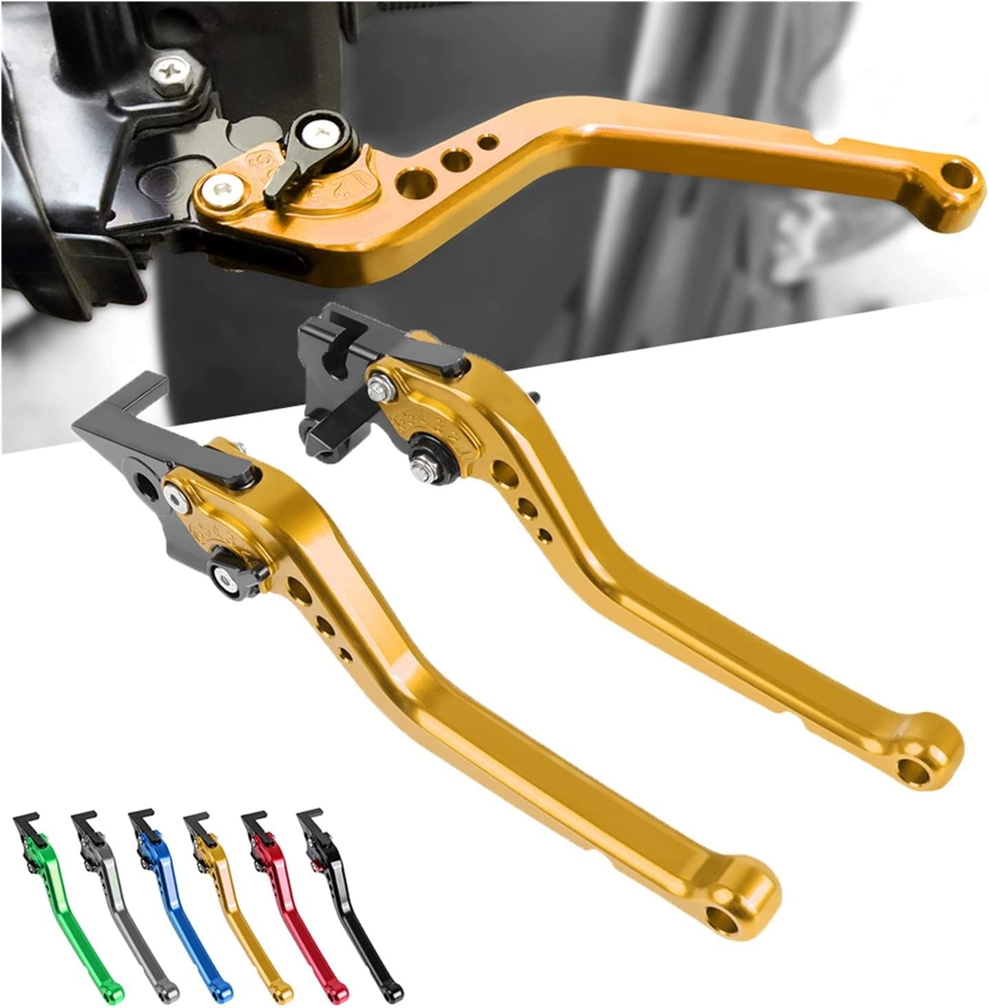 Motorcycle Clutch Lever for Yamaha MT-03 MT03 2005-2014 Motorcycle Accessories LongShort Handles Brake Clutch Levers (Color  RED)