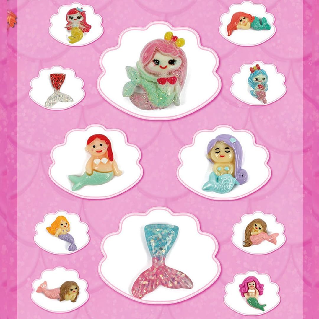 Juego de 12 descubrimientos de sirena para niños, emocionante aventura de excavación de conchas marinas, colección educativa de princesa de vida