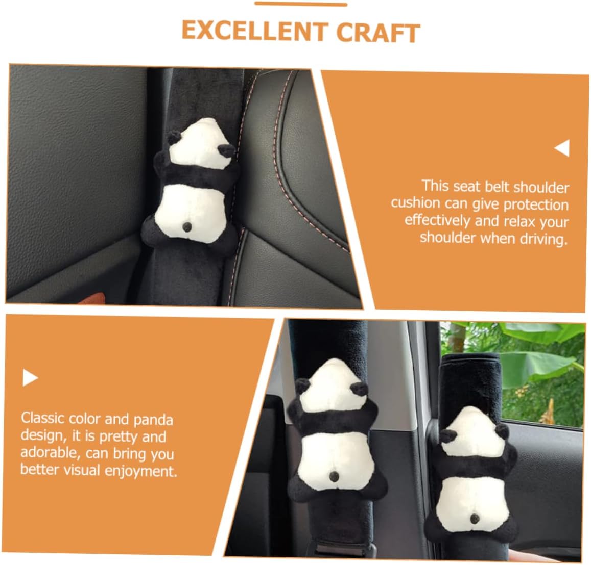 ABOOFAN 2 fundas para cinturón de seguridad, cojines de cinturón de seguridad de franela aldult, protector de cinturón de seguridad con cojín,