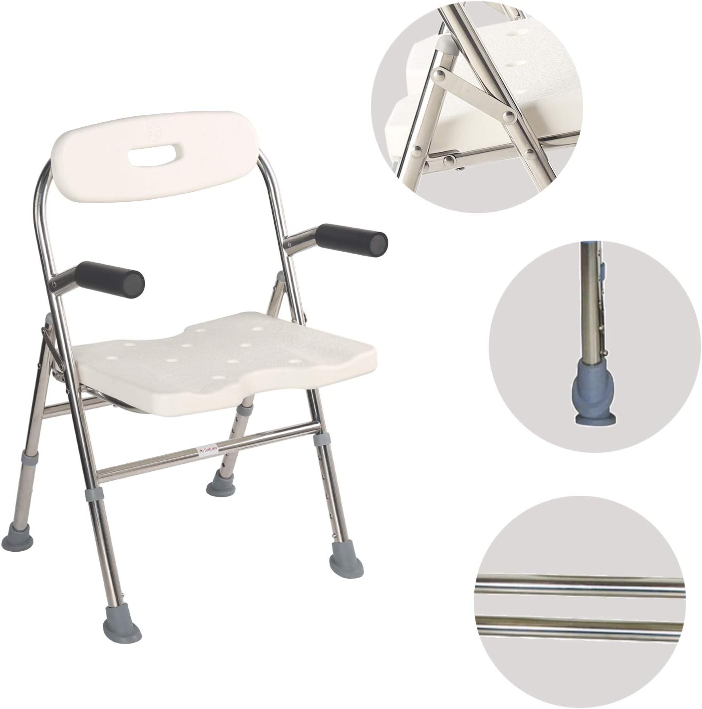 Asiento de ducha médico, silla de ducha ajustable, asiento de baño portátil, silla de ducha, asiento para personas mayores, discapacitados,