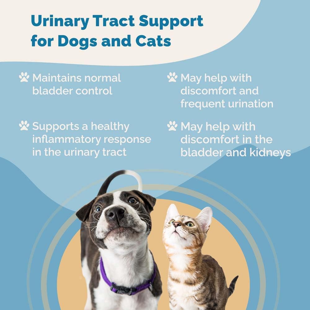 Suplemento líquido de apoyo del tracto urinario para mascotas  Suplemento urinario para perros y gatos  Soporte natural de vejiga para perros y