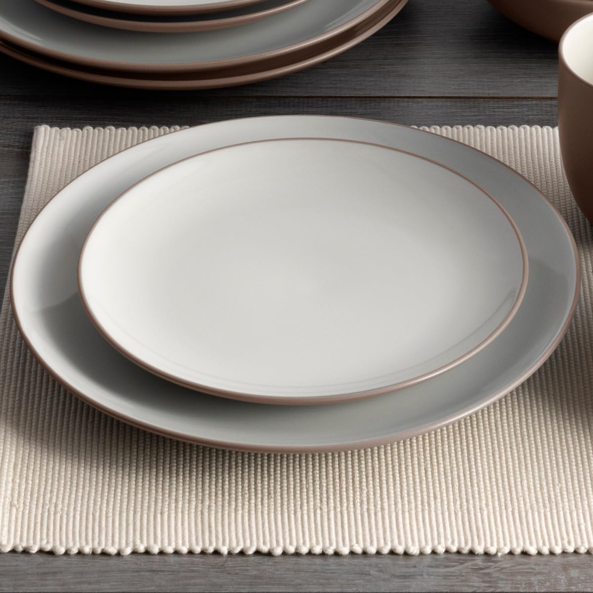 Noritake Colorwave – Plato llano de arcilla, cupé, 10 12 pulgadas, juego de 4 en arcilla