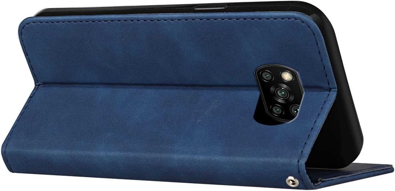 Funda tipo cartera compatible con Xiaomi Poco X3Poco X3 ProPoco X3 NFC, compatible con Xiaomi Poco X3 NFC funda TPU a prueba de golpes funda