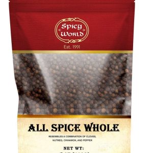 Spicy World – Bolsa de bayas enteras de pimienta de Jamaica de 5 onzas  All Spice Pimento Jamaica Pepper para cocinar y condimentar  Baya versátil Spicy World – Bolsa de bayas enteras de pimienta de Jamaica de 5 onzas  All Spice Pimento Jamaica Pepper para cocinar y condimentar  Baya versátil