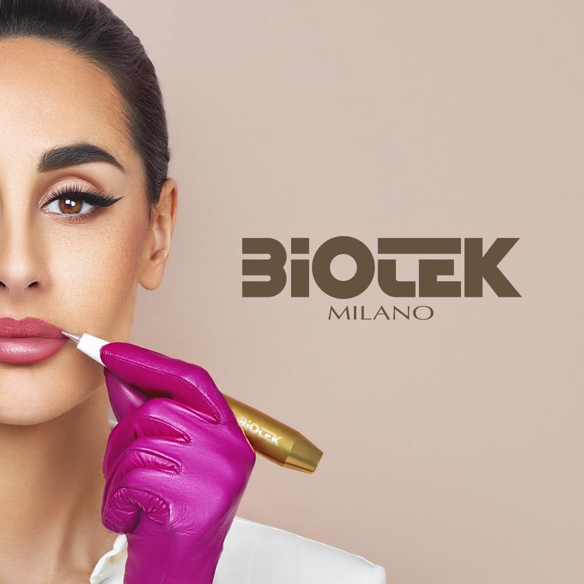 Biotek Pigmento para ojos para maquillaje permanente, color negro cálido para ojos y Eyliner, fabricado en Italia, más que nunca, negro cálido, 0,24
