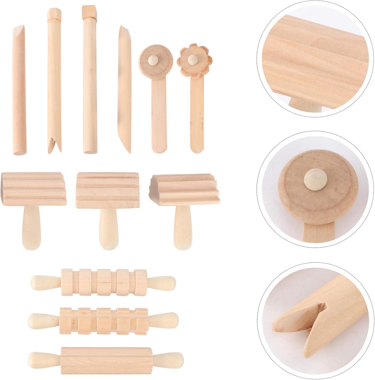 TOYANDONA 1 Unidades de herramientas de arcilla Sellos para herramientas de tallado de arcilla Herramienta de escultura de madera Herramienta de