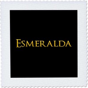 3dRose Esmeralda Popular Baby Girl Name in The USA. Yellow on Black… – Quilt Squares (qs_354545_9) 3dRose Esmeralda Popular Baby Girl Name in The USA. Yellow on Black… – Quilt Squares (qs_354545_9)