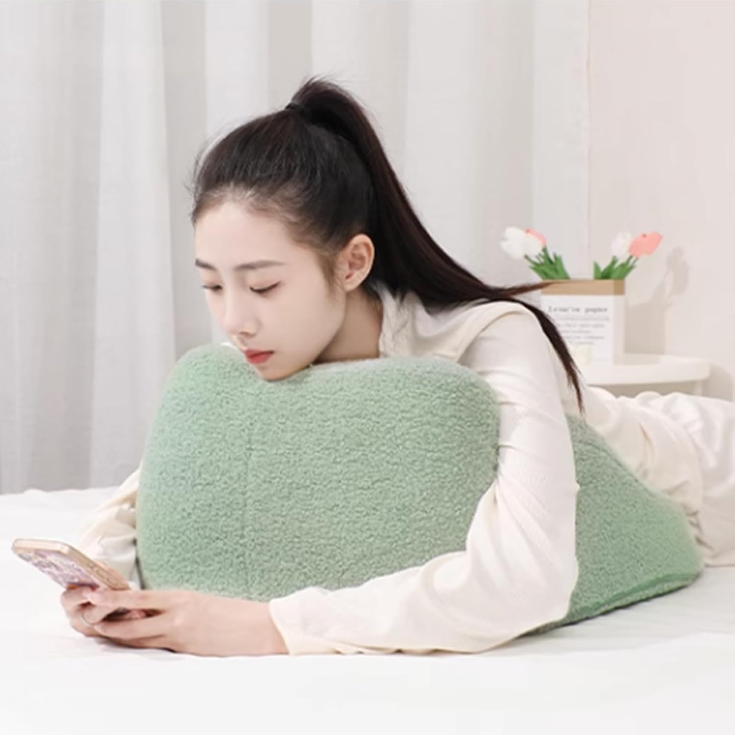 Almohadas de apoyo de posicionamiento del respaldo, almohada de lectura para cama adulta, almohadas lumbares, la mejor almohada triangular de espuma