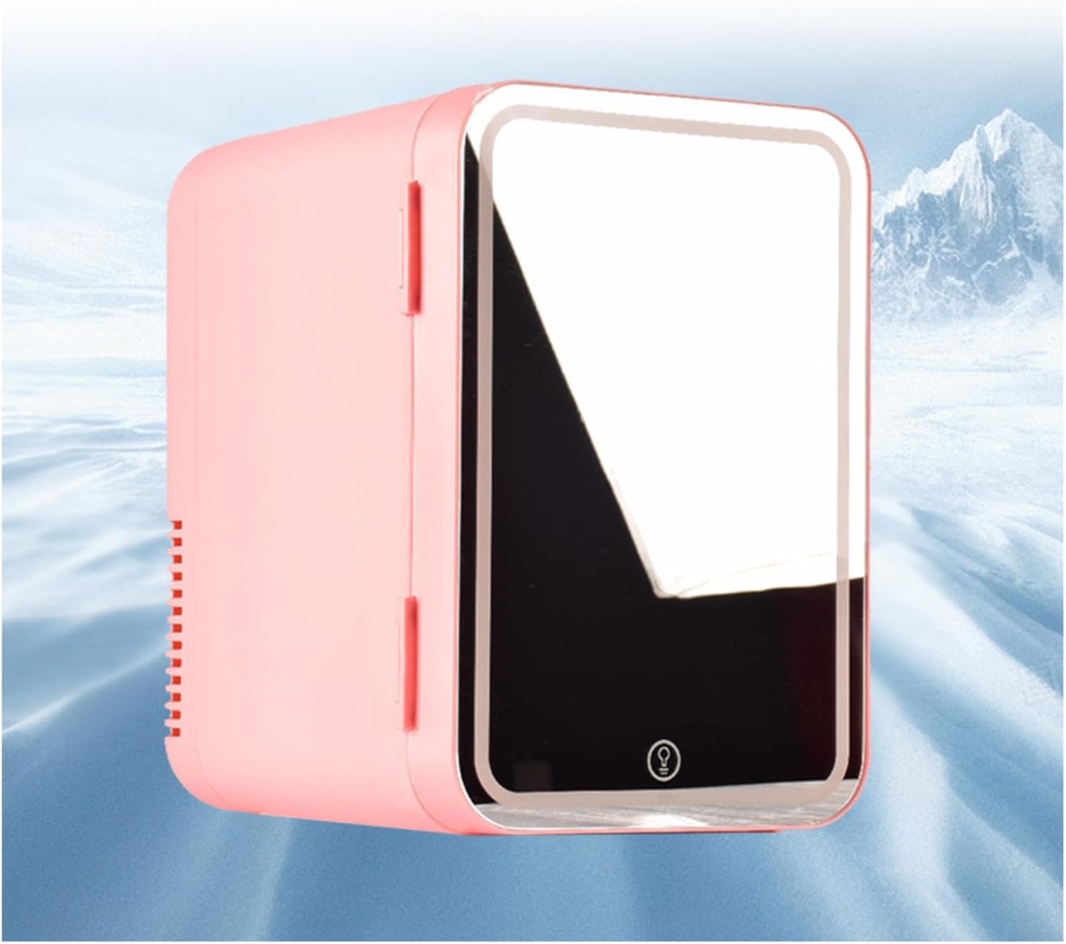 Cosmetic Fridge For Skincare, With Led Mirror, 8L Capacity Mini Fridge Cheap, Hot And Cold, Car And Home Dual Use Car Mini Fridge, Best Gift For