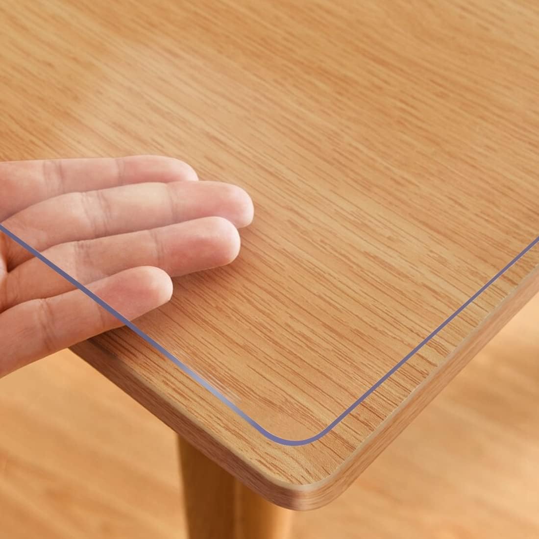 Protector transparente de mesa de escritorio de oficina de 8 x 36 pulgadas, protector de escritorio resistente, protector de superficie de estante,