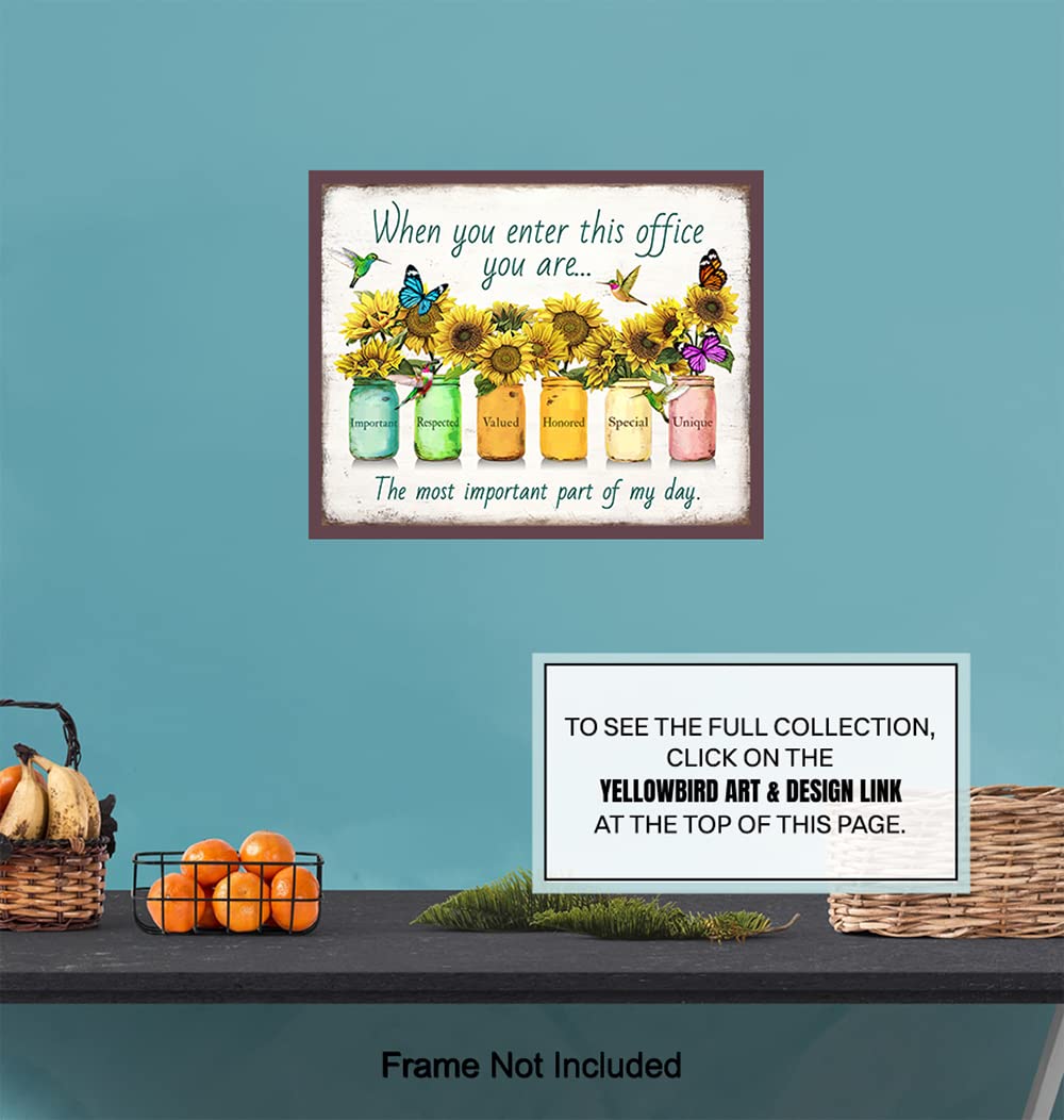 Inspirational Posters For Office 11×14 – Inspirational Quotes Office Wall Decor – positive affirmation Home Office Decor – Teamwork Posters –
