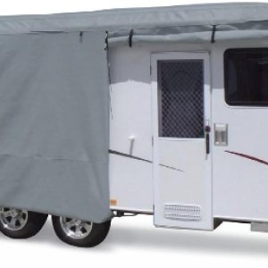 Summates – Cobertor para casa rodante color gris, beige, tela de polipropileno 4 capas 160g SSFS, se adapta a la mayoría de tamaños Summates – Cobertor para casa rodante color gris, beige, tela de polipropileno 4 capas 160g SSFS, se adapta a la mayoría de tamaños