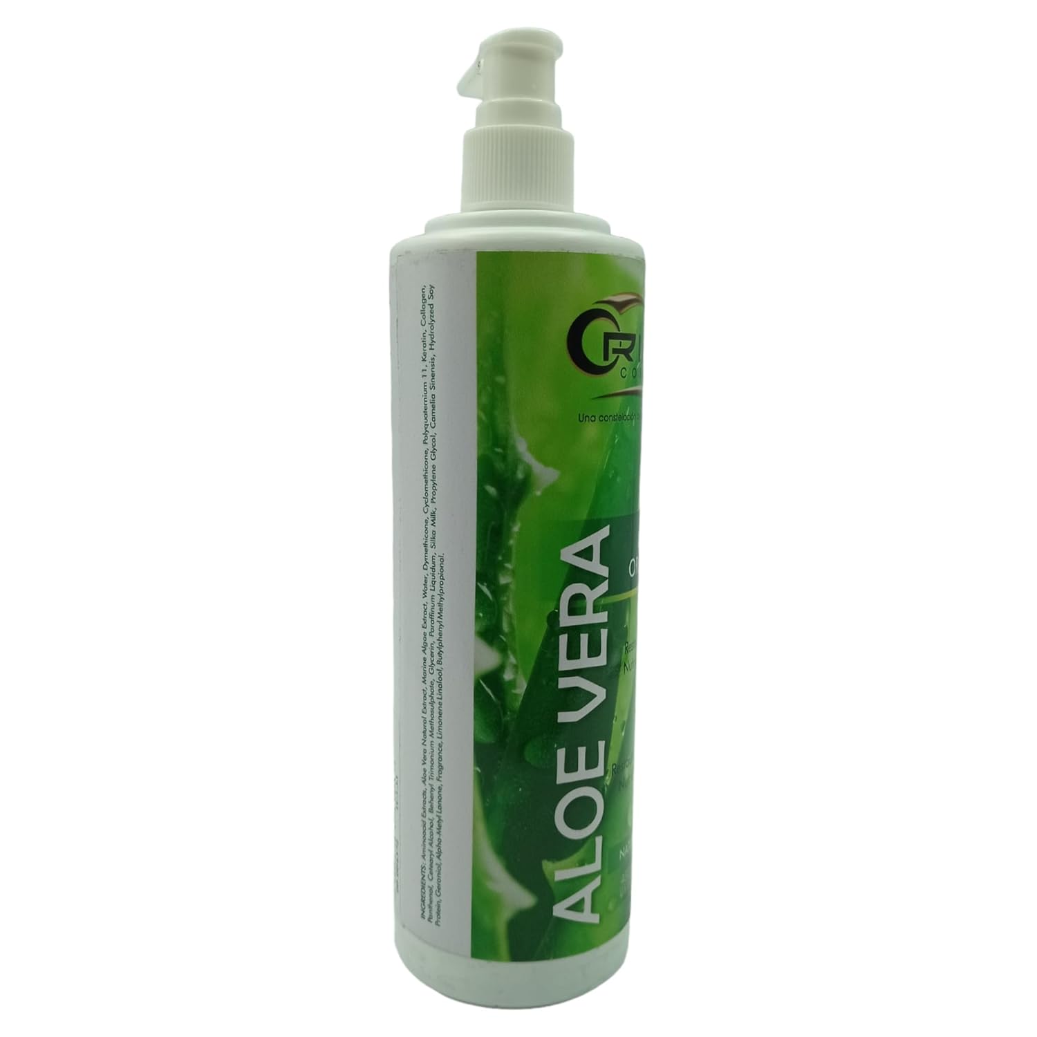 Aloe Vera orgánico sin enjuague – restaura – nutre – suaviza – estimula – desenreda – fortalece -16oz
