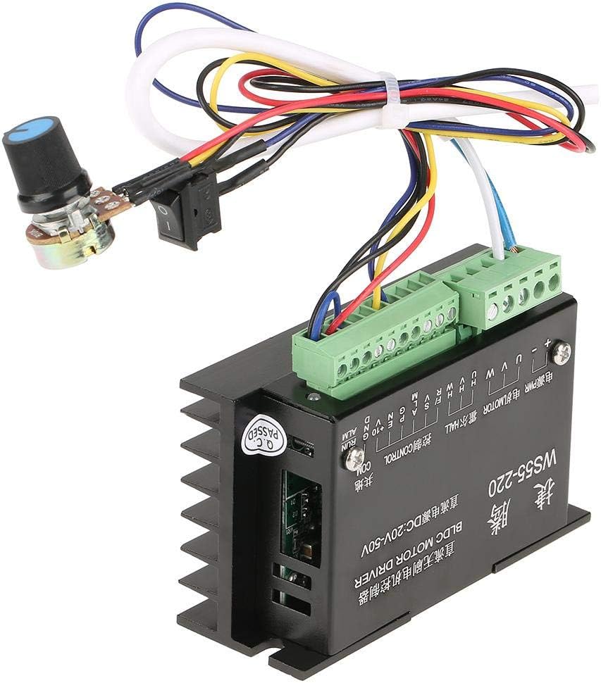 Marhynchus WS55-220 DC 48V 500W Controlador de motor trifásico de alta velocidad CNC sin escobillas Husillo BLDC controlador controlador de motor