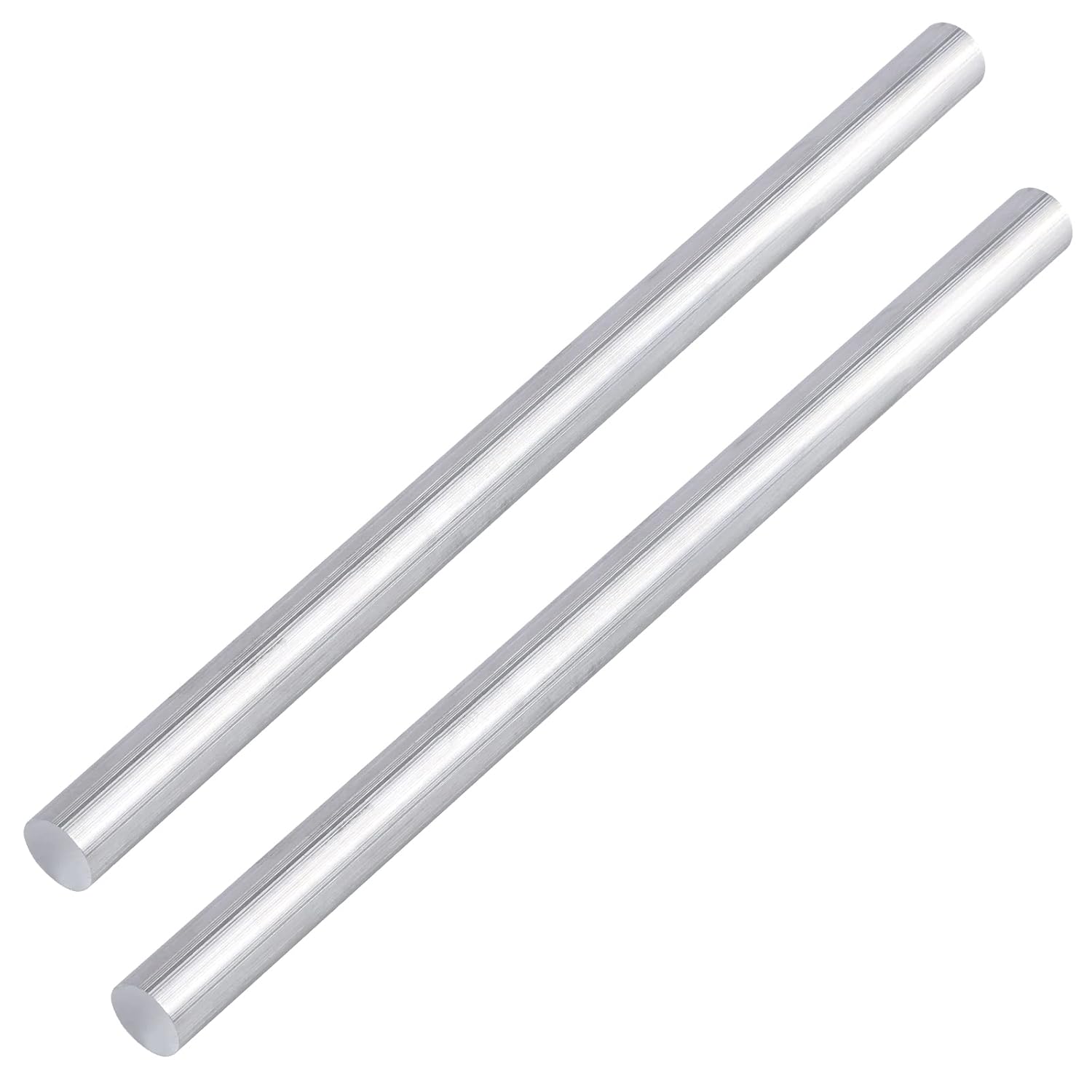 2 piezas de varilla redonda de aluminio de 35 pulgadas de largo 13 pulgadas de largo (12.992 in) de torno extruido sólido T6511 (35 x 13 pulgadas, 2)