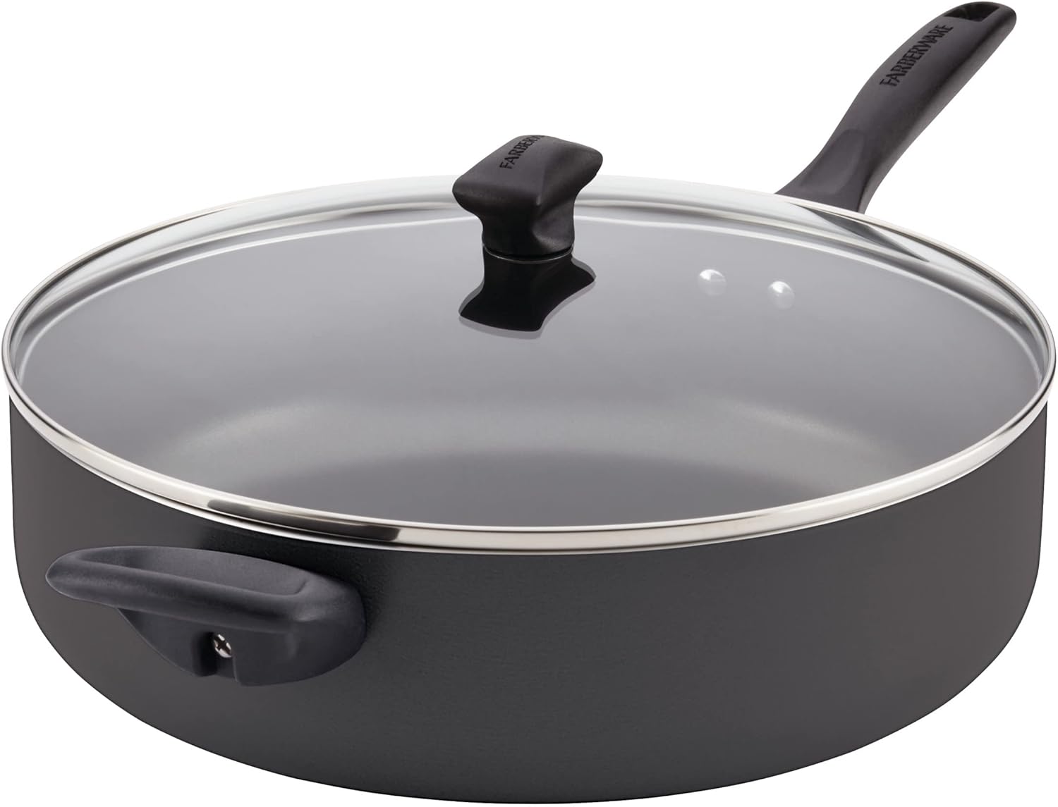 Farberware Juego de ollas y sartenes de acero inoxidable clásico, 17 piezas, color plateado
