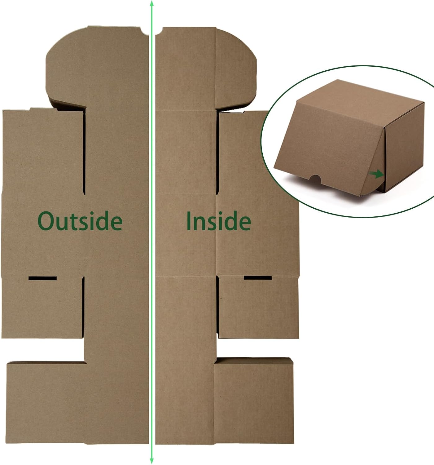 Juego de 25 cajas de envío de 6 x 4 x 4 pulgadas, cajas de cartón corrugado marrón para embalaje de pequeñas empresas