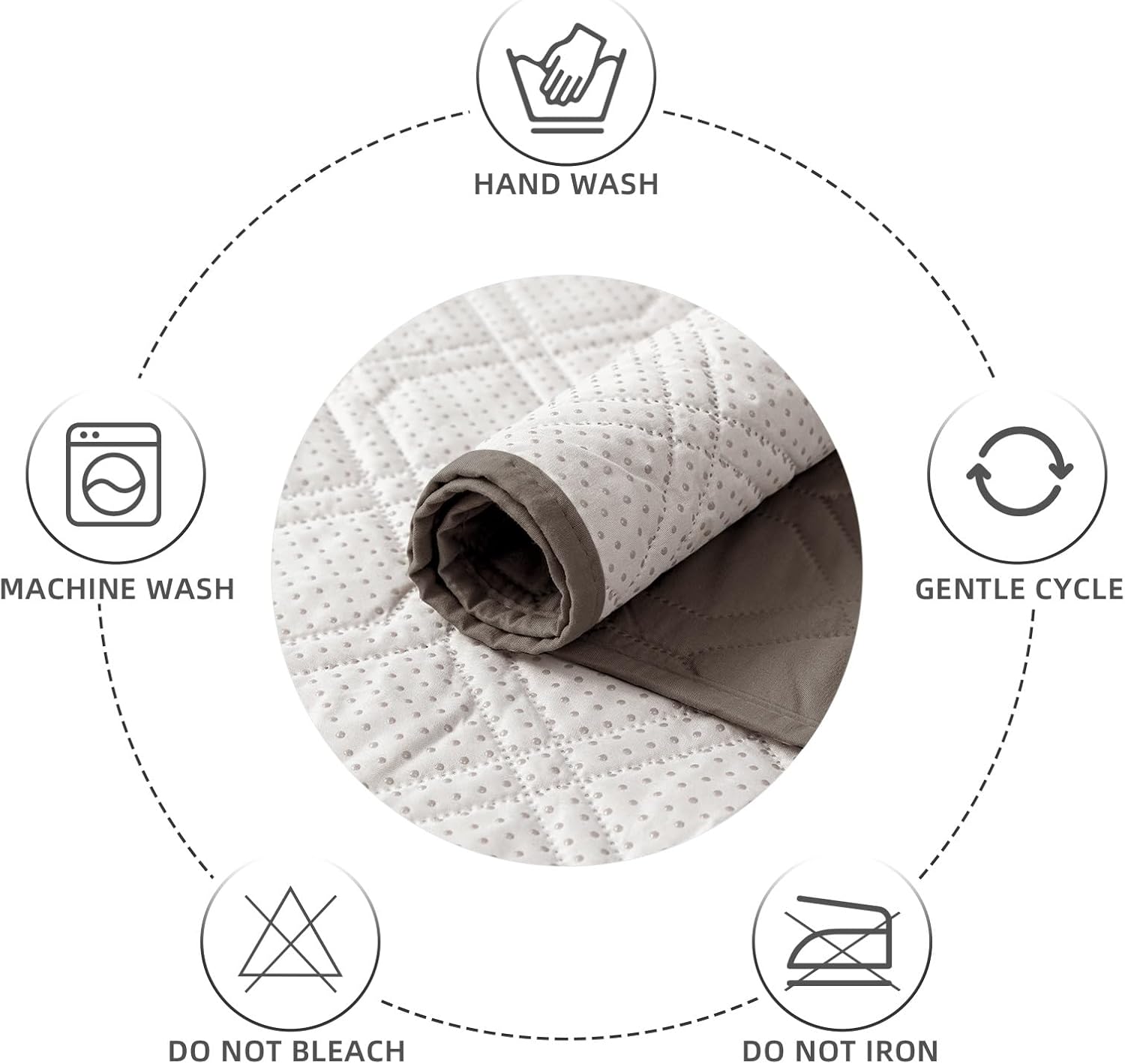Juego de 3 fundas antideslizantes para reposabrazos de sofá, 100% impermeables, fundas lavables para reposabrazos de sofá para sala de estar, fundas
