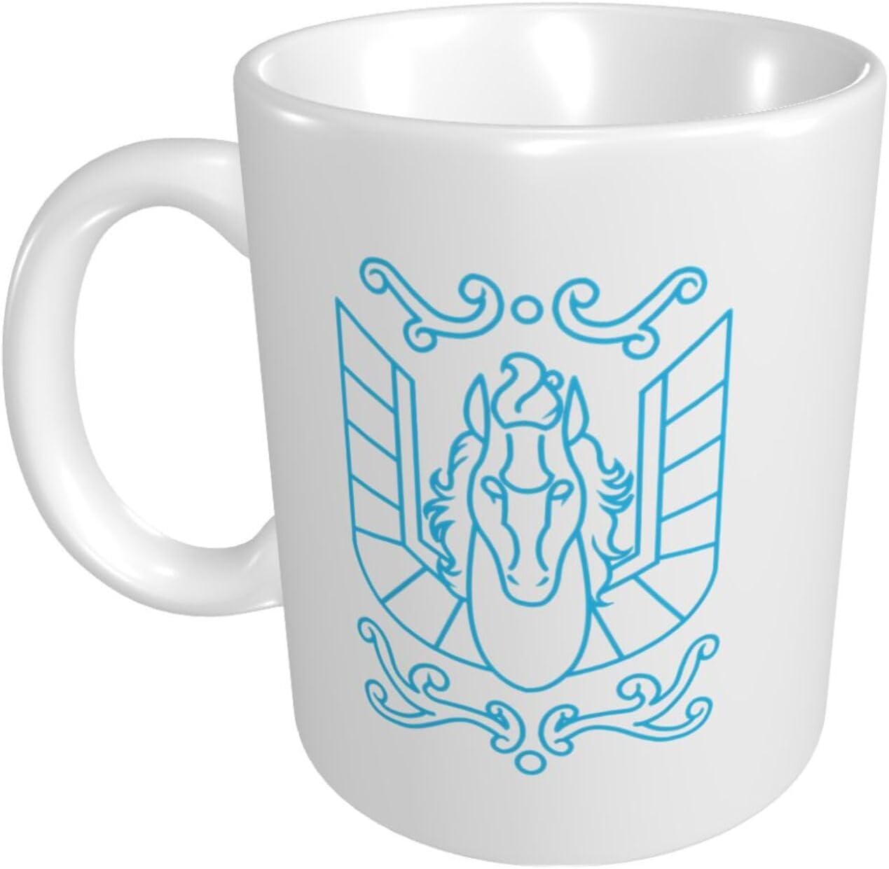 Saint Seiya Mug Classic 11oz Blanco Eco Friendly Patrón de cerámica Taza de café personalizada Taza de té