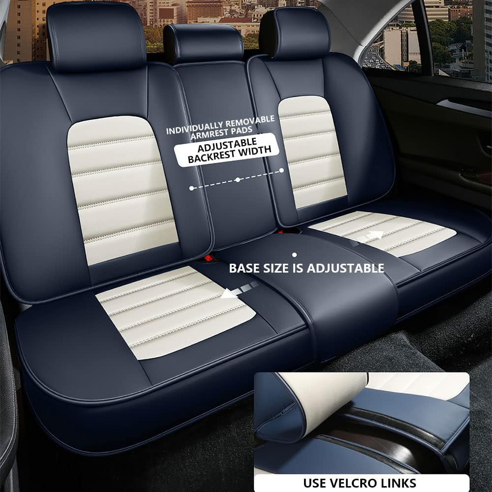 Fundas de asiento de automóvil para Chevrolet Trailblazer EXT 2002-2006, funda de asiento de piel sintética impermeable, suave, transpirable, con
