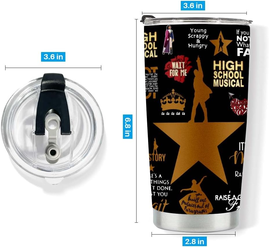 Alexander – Vaso vintage de acero inoxidable de 20 onzas, regalos de cumpleaños y Navidad para mujeres, hombres, amigos y compañeros de trabajo
