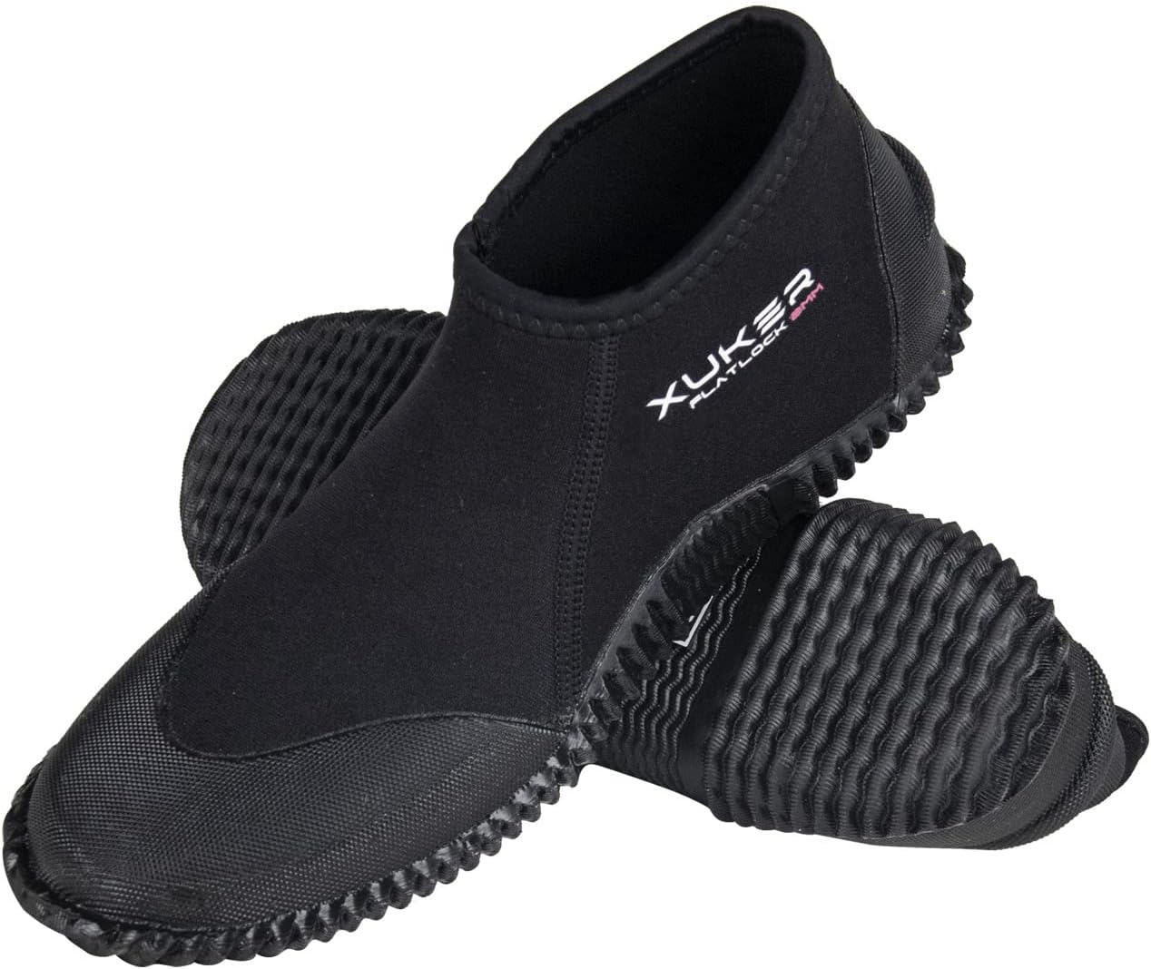 XUKER Botas de buceo de neopreno de 0.079 pulgadas, botines de neopreno para hombres y mujeres, zapatos de agua con suela antideslizante, zapatos de