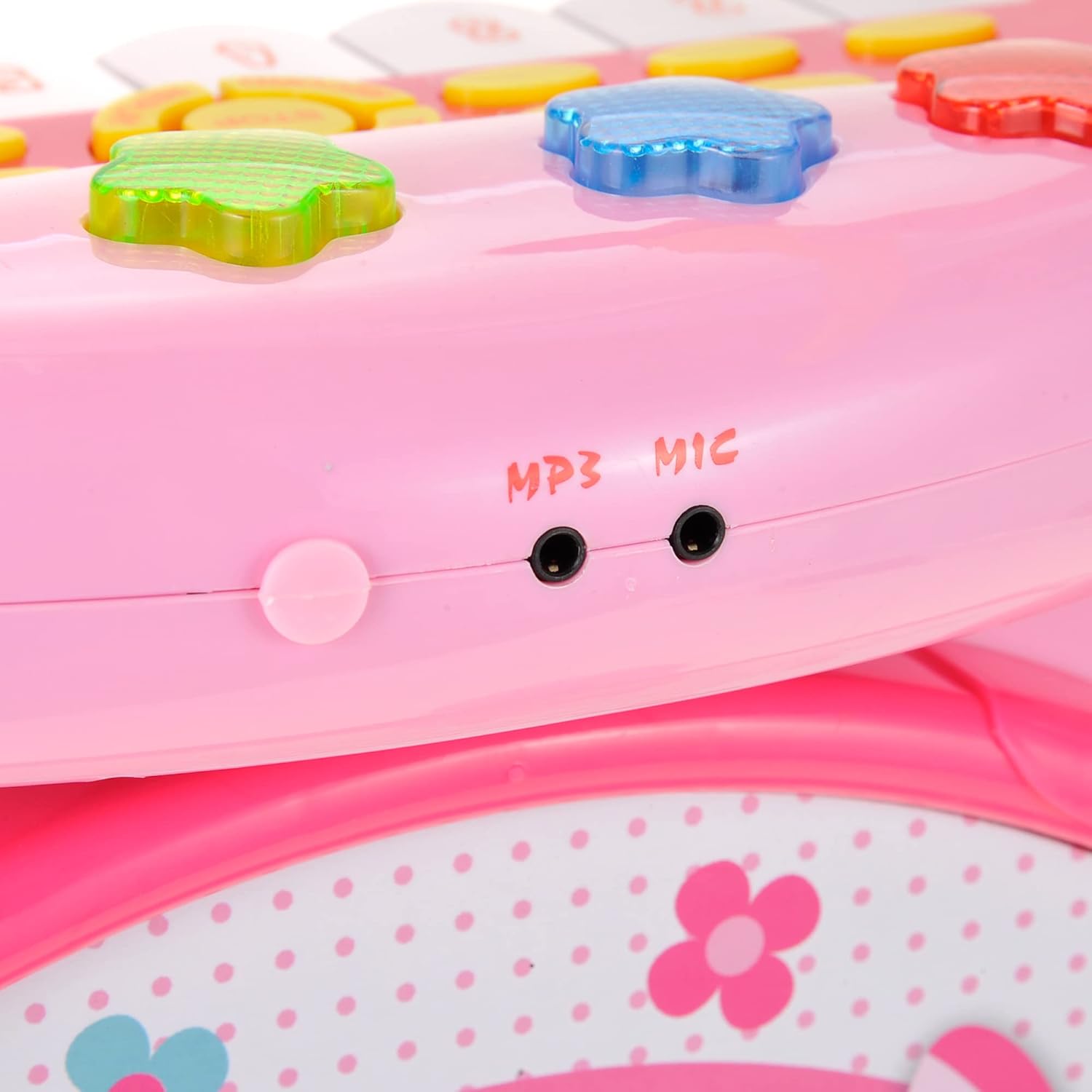 PowerTRC Juego de teclado y batería 2 en 1 de lujo para niños  El juego de instrumentos musicales para niños viene con juego de batería, piano y