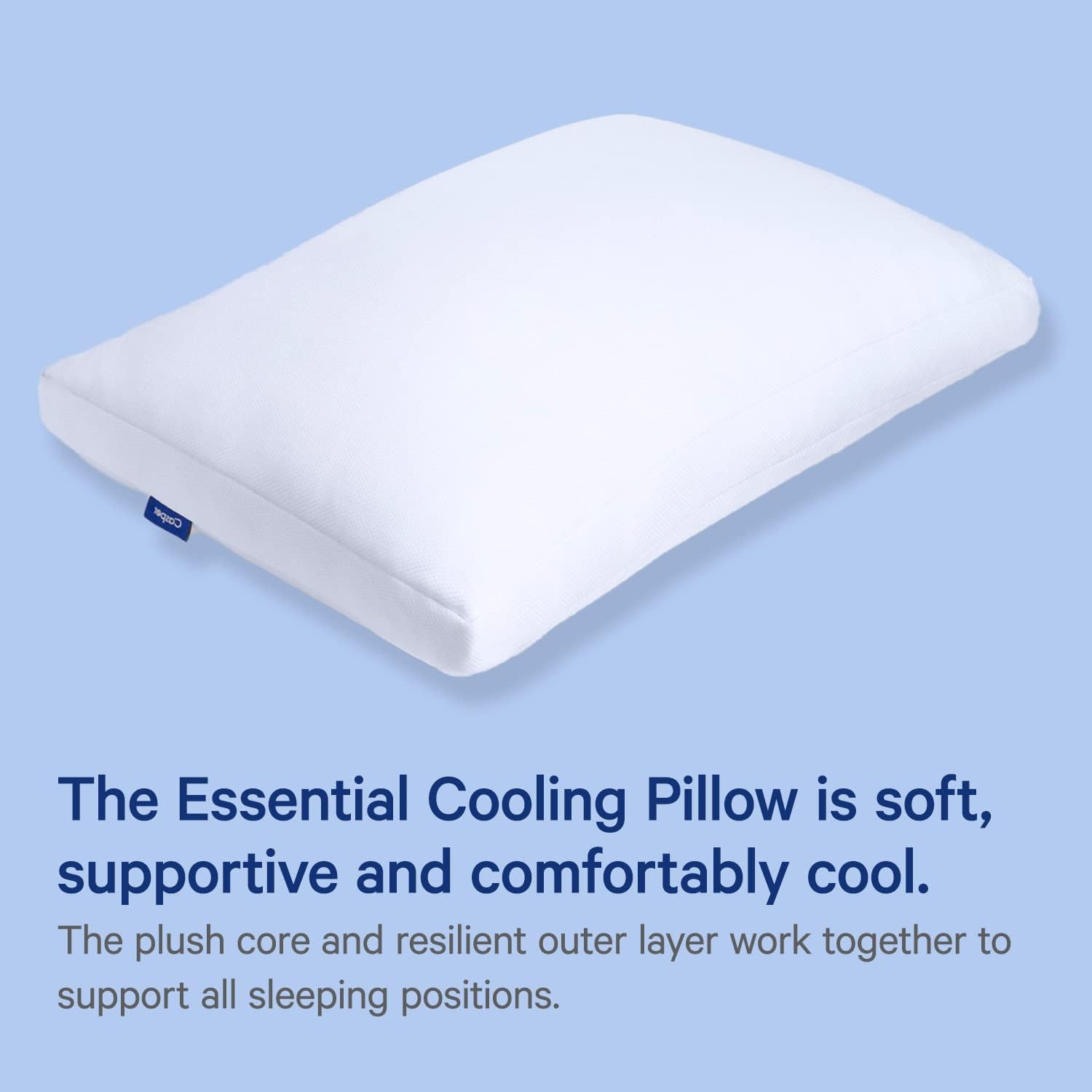 Casper Sleep Essential Almohada refrescante, King, color blanco