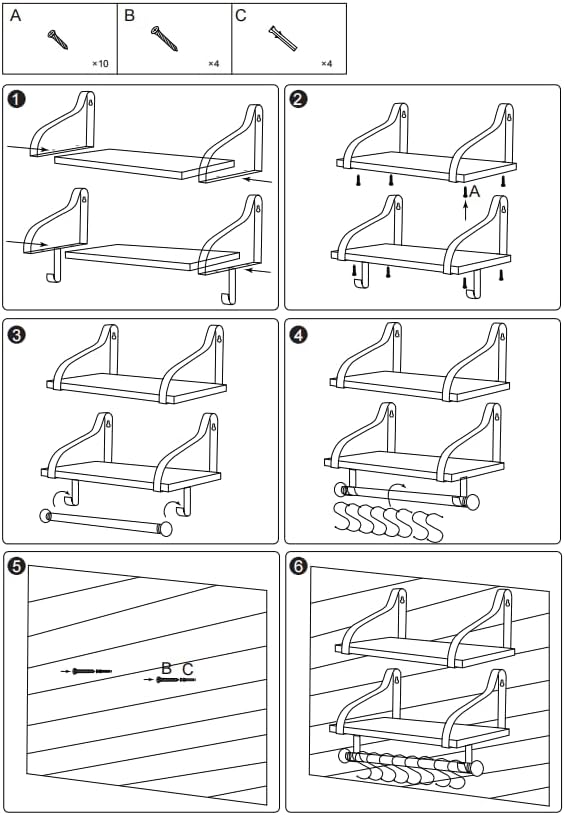 Gurfury – Estante colgante de madera para ollas con 8 ganchos, soporte de pared estilo granja, multifuncional, organizador de utensilios de cocina,