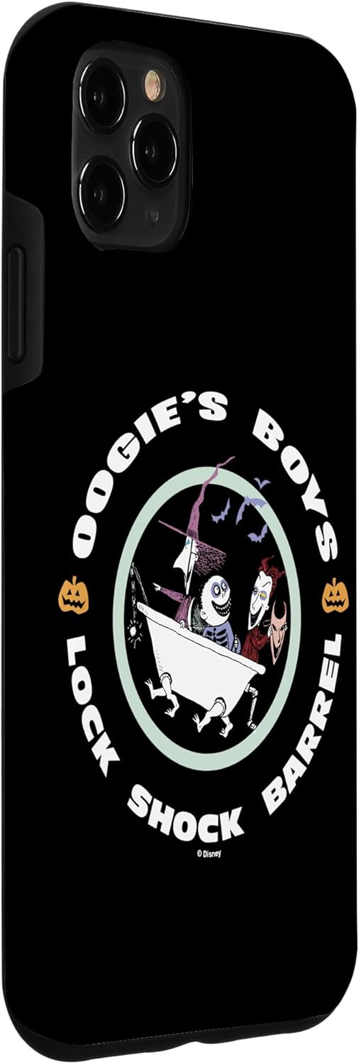 Funda con logotipo de barril de choque para iPhone 11 Pro Max Disney The Nightmare Before Christmas