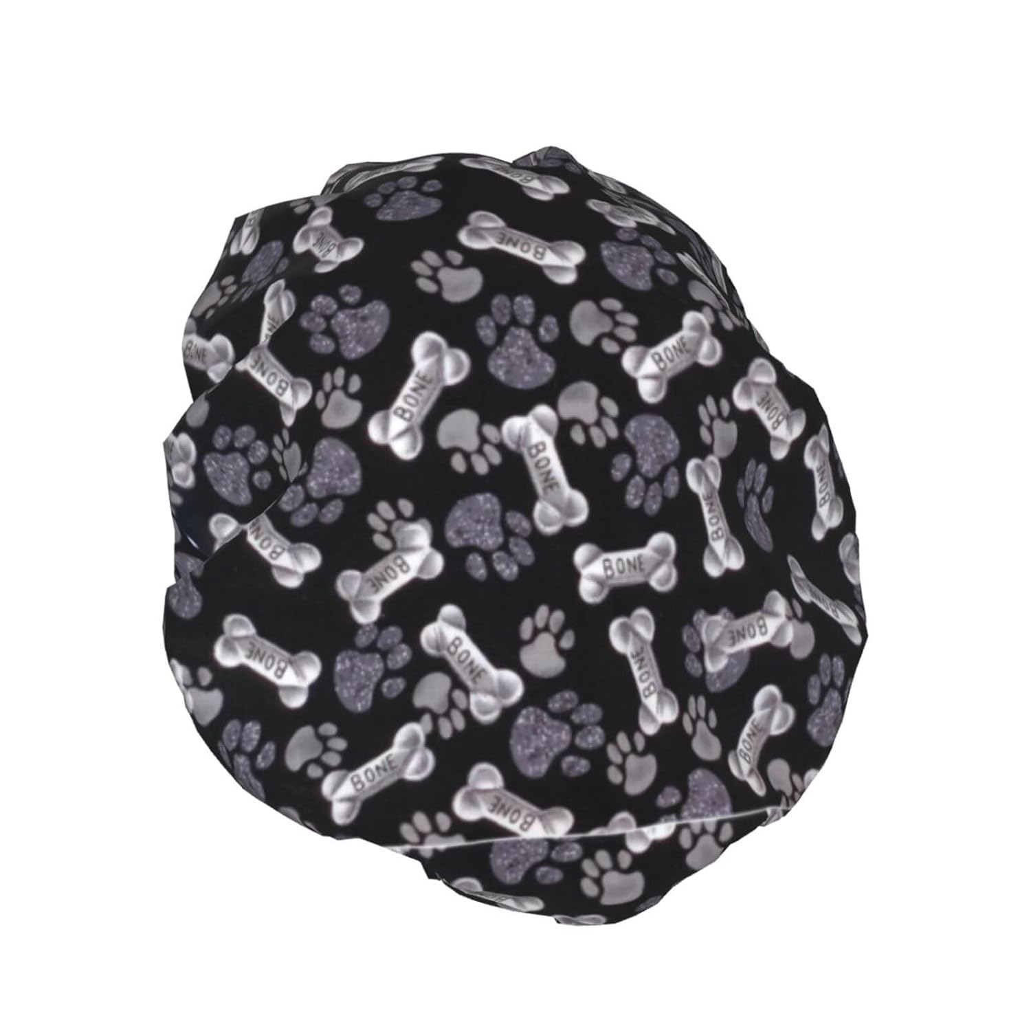 Dog Puppy Paw – Gorro de ducha de lujo para mujer, doble capa de protección, elástico, reutilizable y ajustable