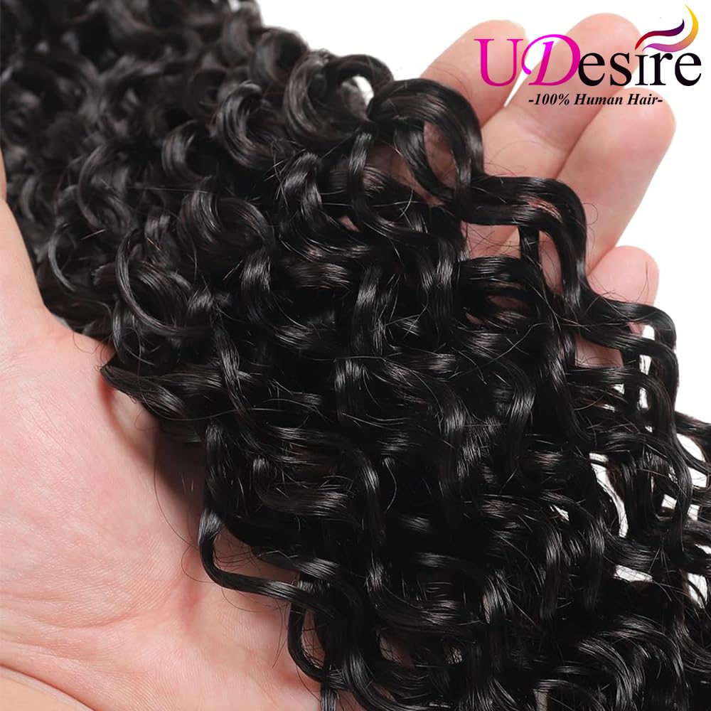 Paquete de cabello humano brasileño ondulado de agua 10A, paquete de 1 paquete de 3.53 oz de 20 pulgadas, extensiones de cabello ondulado rizado