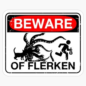 Beware of Flerken – Calcomanía de vinilo para parachoques (5 pulgadas) Beware of Flerken – Calcomanía de vinilo para parachoques (5 pulgadas)