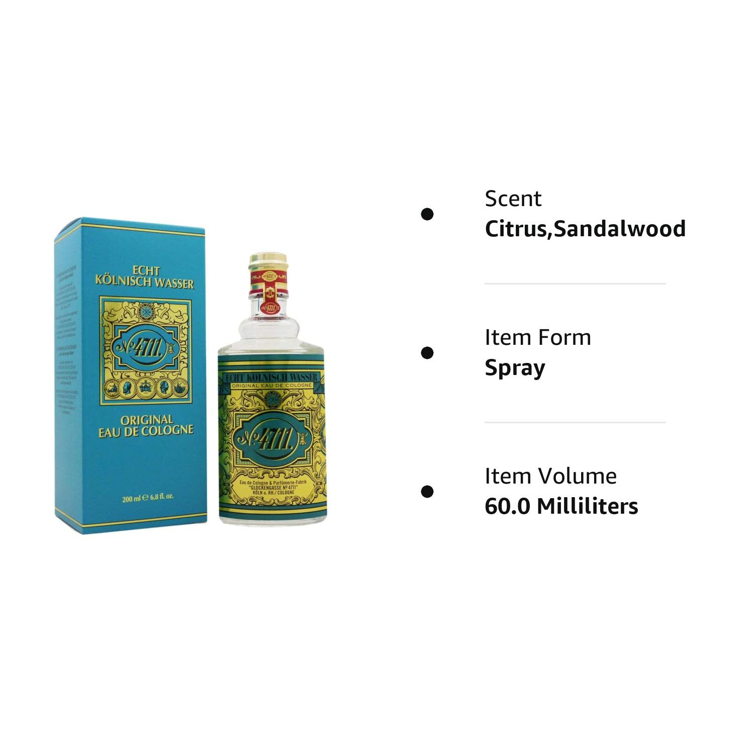4711 by Muelhens Eau De Cologne 6.8 oz para Hombre