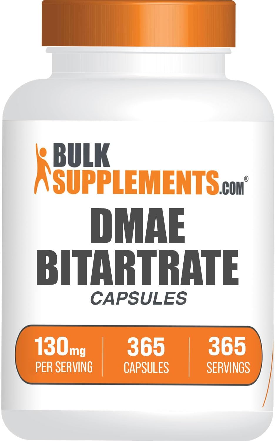 BULKSUPPLEMENTS.COM Cápsulas de bitartrato DMAE – Dimetilaminoetanol, DMAE 350 mg, suplemento de DMAE, cápsulas de DMAE – para la salud y el enfoque