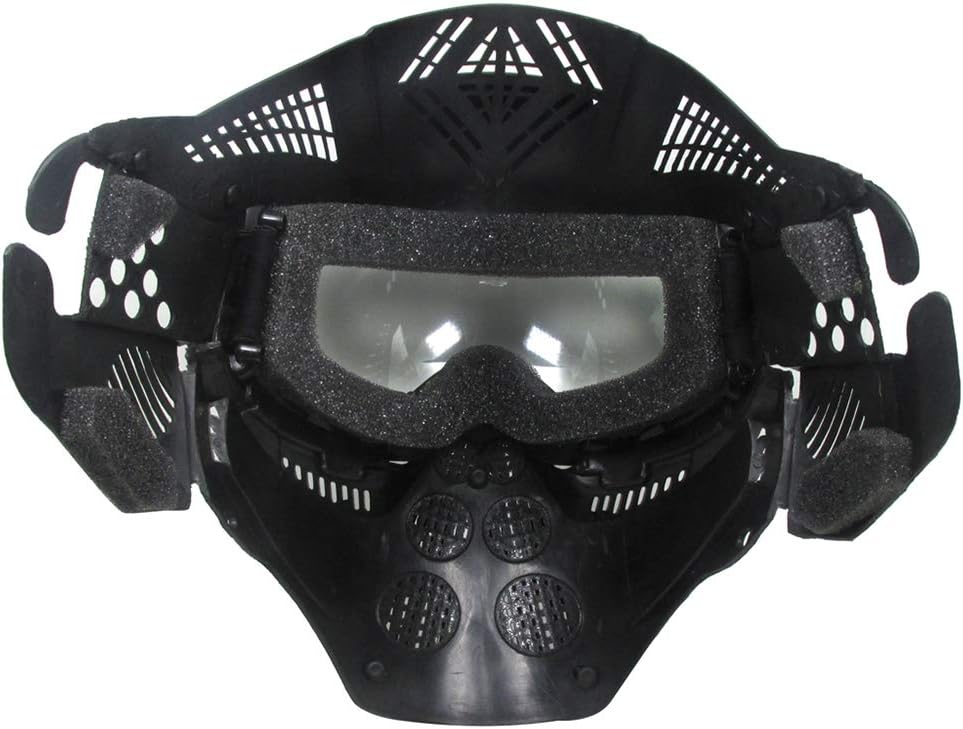 Paintball Mask, Airsoft Mask, Full Face with Tactical Goggles Mask, Impact Resistant for Airsoft BB Hunting, CS Game Paintball, Motocross Skiing and