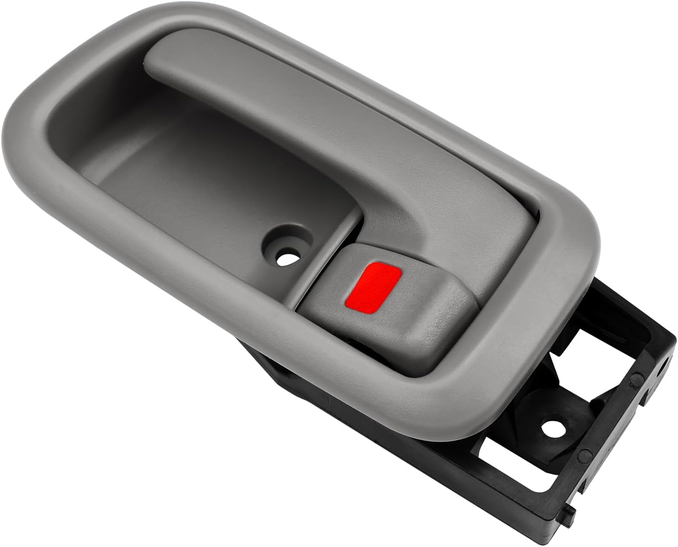 Manijas de puerta interiores con bisel (par), compatibles con Toyota Tundra 2000, 2001, 2002, 2003, 2004, 2005, 2006, gris, conductor delantero