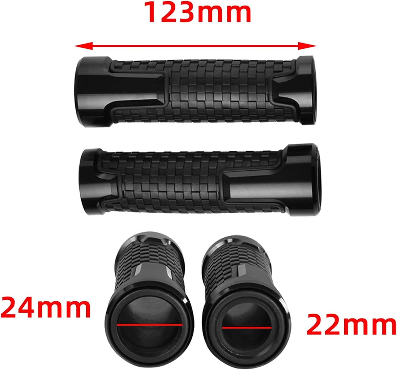 Tapón de manillar para Yamaha XTZ125 XTZ 125 XTZ-125 2003-2016 motocicleta antideslizante extremo manillar agarre de goma extremos enchufe 78