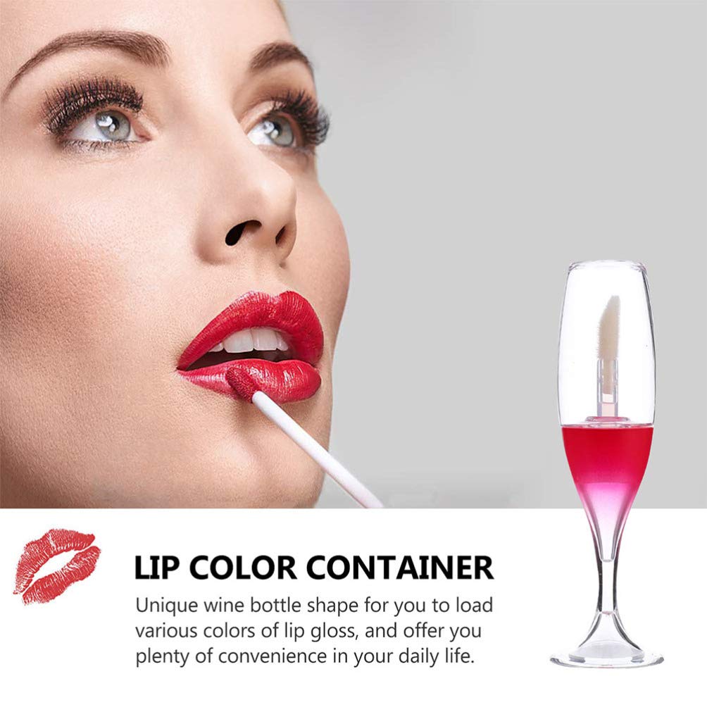 Beaupretty 20 tubos vacíos de vidrio de vino, esmalte de labios, botella de brillo de labios, varita labial, tubo de labios vacíos, tubos de brillo