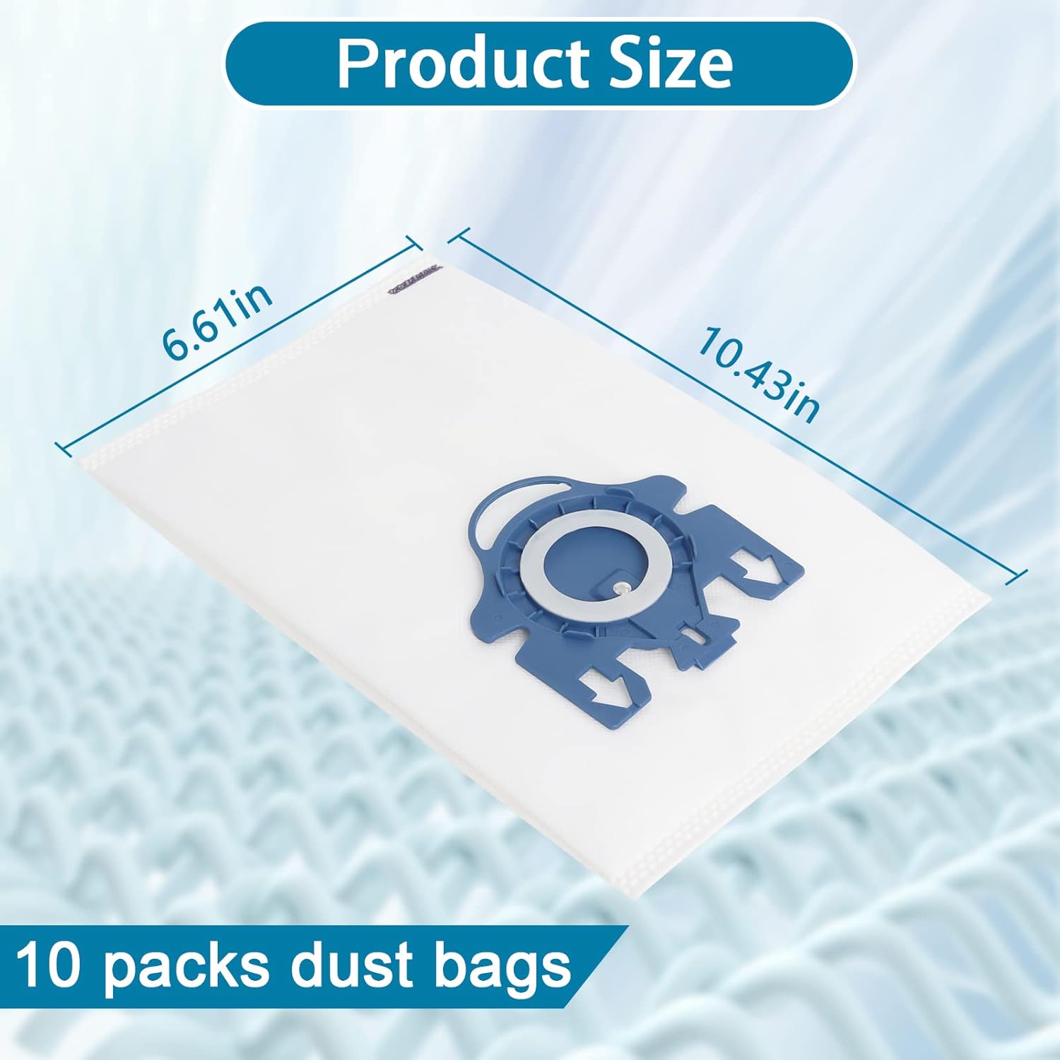 GN – Bolsas para aspiradora compatibles con Miele Classic C1, bolsa antipolvo de limpieza de aire de eficiencia 3D compatible con S400i-S456i S227
