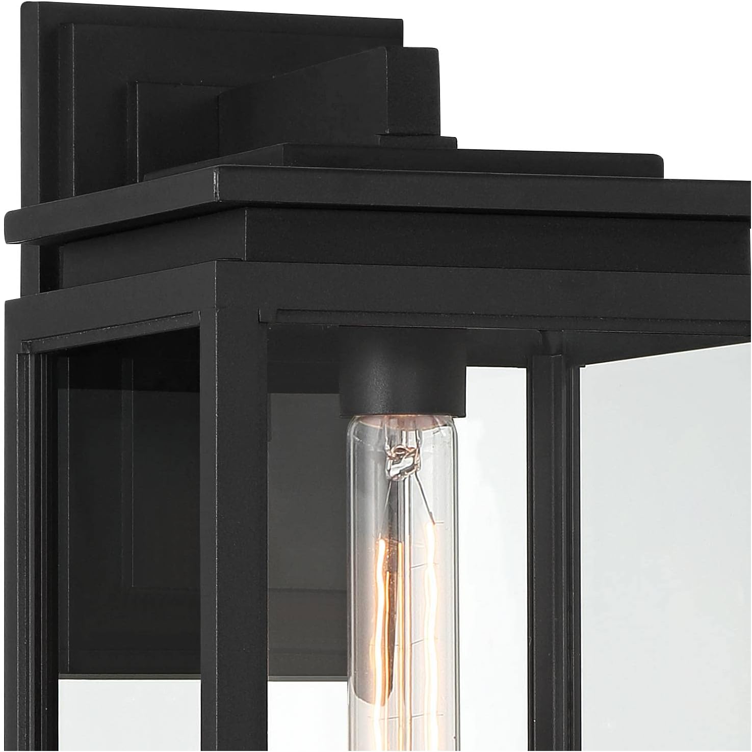 Possini Euro Design Atkins – Lámpara de pared moderna de 14 14 pulgadas de alto para exteriores, para porche, casa, exterior, farol exterior