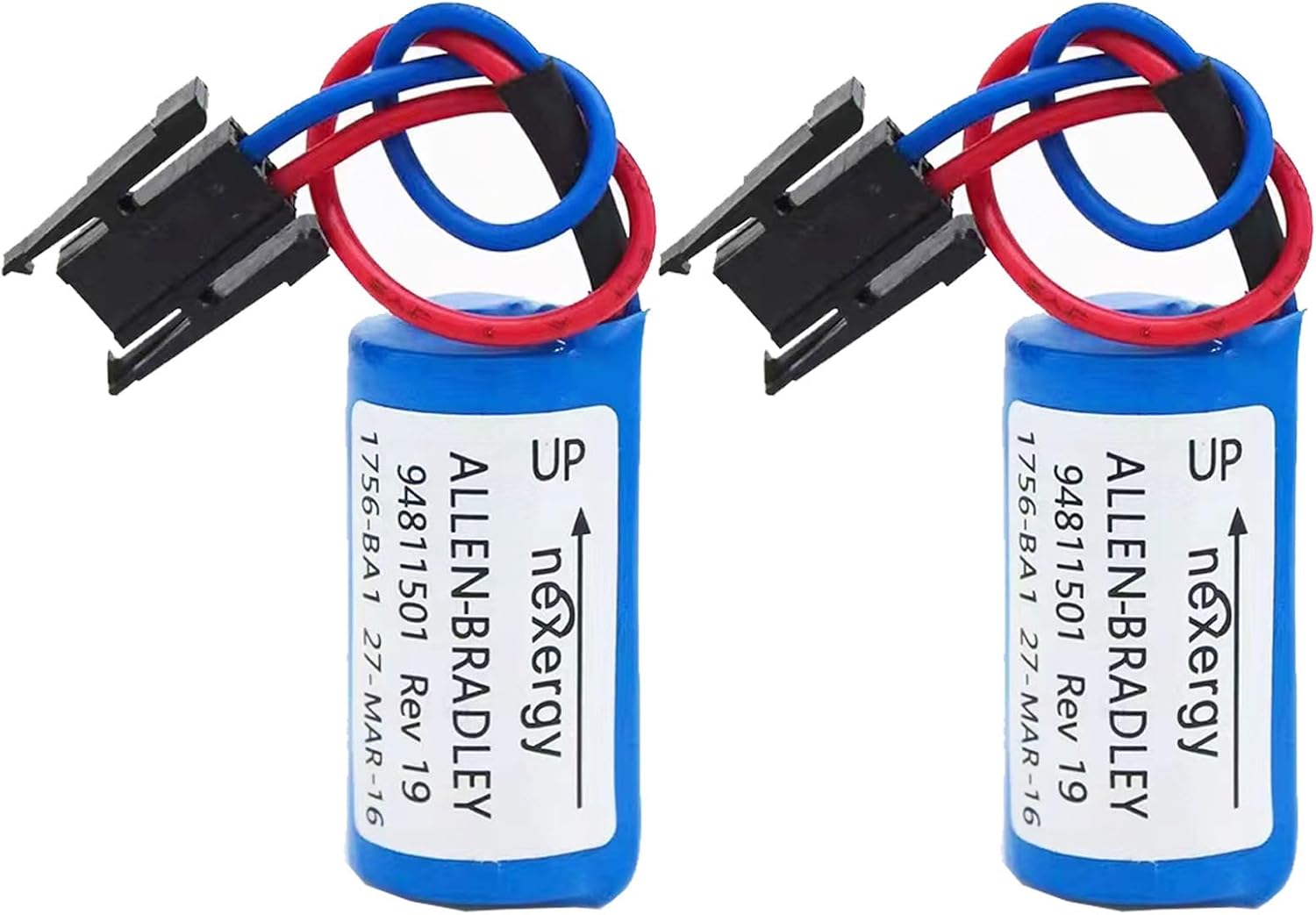 Paquete de 2 baterías de litio 1756-BA1 3V 1200mAh de repuesto para batería Allen Bradley 1756-BA2 BR2 3A-AB 1756-BA1