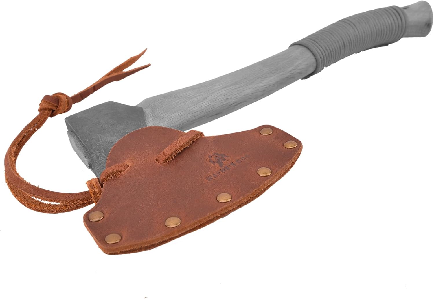 Funda de cuero duradera para hacha, cubierta de cabeza de hacha, protector de hoja de hacha, herramienta de camping